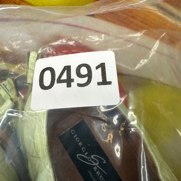 Giorgio Brutini Mens Size 11M Light Green Crocodile Print Genuine Leather Oxford - Picture 10 of 10